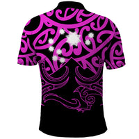 Matariki New Zealand Polo Shirt Maori New Year Purple LT6 - Polynesian Pride