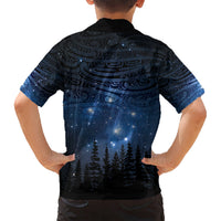 Matariki Te Tau Hou Māori Kid Hawaiian Shirt New Zealand Starry Sky LT7 - Polynesian Pride
