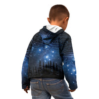 Matariki Te Tau Hou Māori Kid Hoodie New Zealand Starry Sky LT7 - Polynesian Pride