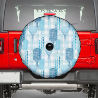 Aloha Hawaii Vintage Kahili Pa'a Lima Spare Tire Cover Palaka Print Oceanic Turquoise