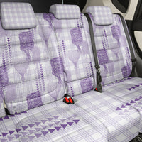 Aloha Hawaii Vintage Kahili Pa'a Lima Back Car Seat Cover Palaka Print Pastel Lavender