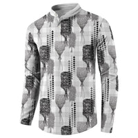 Aloha Hawaii Vintage Kahili Pa'a Lima Button Sweatshirt Palaka Print Hinahina