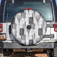 Aloha Hawaii Vintage Kahili Pa'a Lima Spare Tire Cover Palaka Print Hinahina