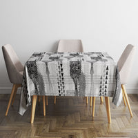 Aloha Hawaii Vintage Kahili Pa'a Lima Tablecloth Palaka Print Hinahina