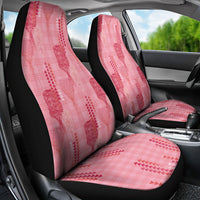 Aloha Hawaii Vintage Kahili Pa'a Lima Car Seat Cover Palaka Print Berry Pink