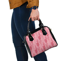 Aloha Hawaii Vintage Kahili Pa'a Lima Shoulder Handbag Palaka Print Berry Pink