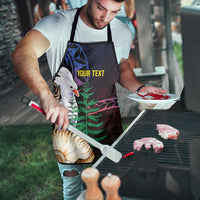 New Caledonia Kanaky Personalized Apron Kagu Bird Emblem - Polynesian Pride