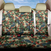 New Zealand Christmas Back Car Seat Cover Romantic Tui Birds on Pohutukawa - Ivory LT7 One Size Ivory - Polynesian Pride