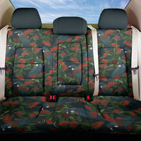 New Zealand Christmas Back Car Seat Cover Romantic Tui Birds on Pohutukawa - Cobalt LT7 One Size Cobalt - Polynesian Pride