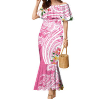 Aloha Maui Island Personalized Mermaid Dress Rose Dreamy Turtle