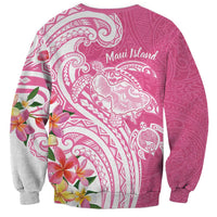 Aloha Maui Island Personalized Sweatshirt Rose Dreamy Turtle