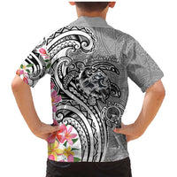Aloha Kahoolawe Island Personalized Family Matching Mermaid Dress and Hawaiian Shirt Ashen Dreamy Turtle LT7 - Polynesian Pride