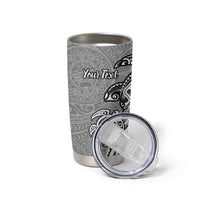 Aloha Kahoolawe Island Personalized Tumbler Cup Ashen Dreamy Turtle