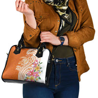 Aloha Lanai Island Personalized Shoulder Handbag Orange Dreamy Turtle