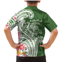 Aloha Molokai Island Personalized Family Matching Mermaid Dress and Hawaiian Shirt Sage Dreamy Turtle LT7 - Polynesian Pride