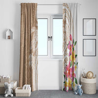 Aloha Ni’ihau Island Personalized Window Curtain Beige Dreamy Turtle