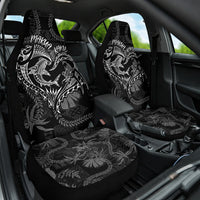 Hawaii Father's Day Vintage Lei Car Seat Cover Hauoli la Makuakane - Black LT7 One Size Black - Polynesian Pride