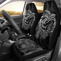 Hawaii Father's Day Vintage Lei Car Seat Cover Hauoli la Makuakane - Black LT7 - Polynesian Pride