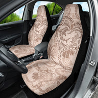 Hawaii Father's Day Vintage Lei Car Seat Cover Hauoli la Makuakane - Beige LT7 - Polynesian Pride