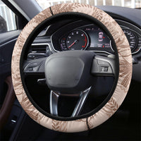 Hawaii Father's Day Vintage Lei Steering Wheel Cover Hauoli la Makuakane - Beige LT7 - Polynesian Pride
