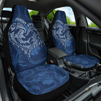 Hawaii Father's Day Vintage Lei Car Seat Cover Hauoli la Makuakane - Blue LT7 One Size Blue - Polynesian Pride