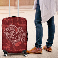 Hawaii Father's Day Vintage Lei Luggage Cover Hauoli la Makuakane - Red LT7 Red - Polynesian Pride