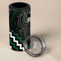 Maori Taiaha Pounamu Whakairo Personalized 4 in 1 Can Cooler Tumbler Jade Poutama Motifs LT7 - Polynesian Pride