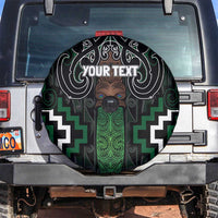 Maori Taiaha Pounamu Whakairo Personalized Spare Tire Cover Jade Poutama Motifs LT7 Jade - Polynesian Pride