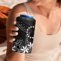 Black Kuki Airani Tapakau 4 in 1 Can Cooler Tumbler Tribal Anchor Mix Tiare LT7 - Polynesian Pride