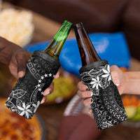 Black Kuki Airani Tapakau 4 in 1 Can Cooler Tumbler Tribal Anchor Mix Tiare LT7 - Polynesian Pride