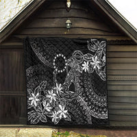 Black Kuki Airani Tapakau Quilt Tribal Anchor Mix Tiare