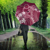 Maroon Kuki Airani Tapakau Umbrella Tribal Anchor Mix Tiare