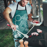 Teal Kuki Airani Tapakau Apron Tribal Anchor Mix Tiare