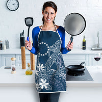 Navy Kuki Airani Tapakau Apron Tribal Anchor Mix Tiare