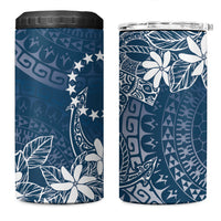 Navy Kuki Airani Tapakau 4 in 1 Can Cooler Tumbler Tribal Anchor Mix Tiare LT7 One Size: 16 oz Navy - Polynesian Pride