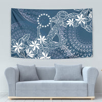 Navy Kuki Airani Tapakau Tapestry Tribal Anchor Mix Tiare