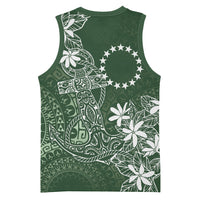 Sage Green Kuki Airani Tapakau Basketball Jersey Tribal Anchor Mix Tiare LT7 - Polynesian Pride