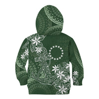 Sage Green Kuki Airani Tapakau Kid Hoodie Tribal Anchor Mix Tiare LT7 - Polynesian Pride
