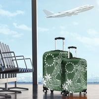 Sage Green Kuki Airani Tapakau Luggage Cover Tribal Anchor Mix Tiare LT7 - Polynesian Pride