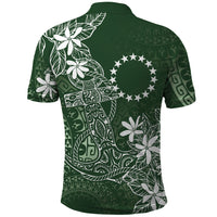 Sage Green Kuki Airani Tapakau Polo Shirt Tribal Anchor Mix Tiare LT7 - Polynesian Pride