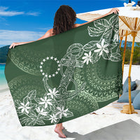 Sage Green Kuki Airani Tapakau Sarong Tribal Anchor Mix Tiare