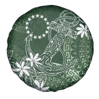 Sage Green Kuki Airani Tapakau Spare Tire Cover Tribal Anchor Mix Tiare LT7 - Polynesian Pride