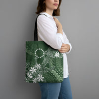 Sage Green Kuki Airani Tapakau Tote Bag Tribal Anchor Mix Tiare
