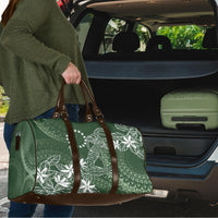 Sage Green Kuki Airani Tapakau Travel Bag Tribal Anchor Mix Tiare LT7 - Polynesian Pride