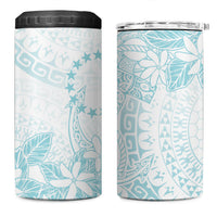 Turquoise Kuki Airani Tapakau 4 in 1 Can Cooler Tumbler Tribal Anchor Mix Tiare LT7 One Size: 16 oz Turquoise - Polynesian Pride
