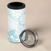 Turquoise Kuki Airani Tapakau 4 in 1 Can Cooler Tumbler Tribal Anchor Mix Tiare LT7 - Polynesian Pride