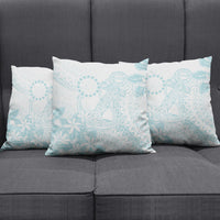 Turquoise Kuki Airani Tapakau Pillow Cover Tribal Anchor Mix Tiare