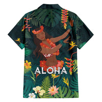 Hawaii Hula Girl Vintage Family Matching Summer Maxi Dress and Hawaiian Shirt Tropical Forest LT7 - Polynesian Pride