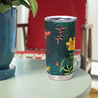Hawaii Hula Girl Vintage Tumbler Cup Tropical Forest