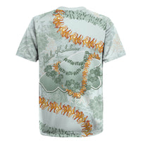 Hawaii Kaho'olawe Island Flowers Lei Rugby Jersey Silver Hinahina Kū Kahakai
